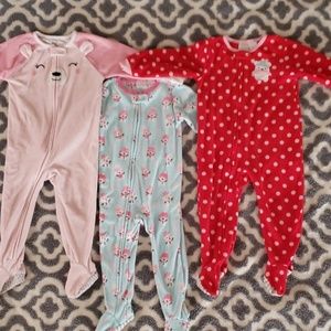 Footed Pajamas 3 Pair